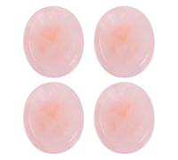 INOOMP 4 Pomos de Piedra Natural Rosa Perillas Elegantes y Decorativas para Cajones y Armarios para Redecoración de Muebles Hogar