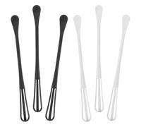 INOOMP 6 Mini Batidores de Huevos Manuales de Pp, Eficientes y Cómodos para Sostener, Ideales para Pastelerías y Restaurantes, Pack de 6 Unidades Reutilizable