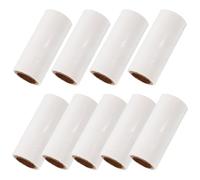 INOOMP 9 Recambios Rodillo Quitapelusas Extra Pegajosos, 30 Hojas por Recambio, Papel Adhesivo de Color Claro, Repuestos Mini Portátil para Ropa y Mascotas, Herramienta Práctica