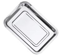 INOOMP Bandeja para Parrilla de Acero Inoxidable Resistente al Óxido Superficie Lisa y Clips, Adecuado para Uso en Cocina y Asar Alimentos Fácilmente