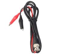 INOOMP Cable de Prueba Bnc a Pinza de Cocodrilo 50 Ohm de 1 Metro Conector Estándar, Cobre para Osciloscopio y Medición Eléctrica Segura