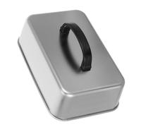 INOOMP Cúpula para Parrilla de Acero Inoxidable 22.20x14.60x6.60cm Mango Ergonómico y Acabado Pulido para Cocinar Mariscos y Bistec en Cocina Casera
