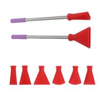 INOOMP Kit de Boquillas para Soplar Acero Inoxidable y Plástico, Resistente al Desgaste, Adecuado para Pintura Acrílica y Arte de Pintura Líquida en Casa