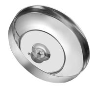INOOMP Tapa de Sartén Redonda de Acero Inoxidable y Vidrio Templado Asa Colgante, Ahorro de Espacio para Ollas y Cocina Diaria