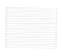 INOOMP Tubo de Incienso Acrílico Transparente 8 Piezas, Porta Varillas de Fragancia Compacto y Ligero, Almacenamiento para Palitos de Incienso en Hogar, Tapa Desmontable, Resistente
