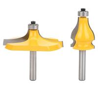 Inovra - Freesbitset 2 piezas - 8 mm de diámetro - Fresa para bordes de mesa - Fresa para carpintería - Productos de calidad - Perfección en la fabricación - Juego de fresas