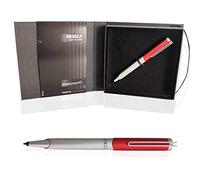 Inoxcrom Bolígrafo Tinta Negra Roller Monza Cuerpo cromado en Rojo y Plata. Presentado en estuche ORIGINAL Monza