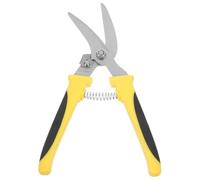 Inoxidable Tijeras Amarillas de Acero de Hierro para Chapa | Diseño Antideslizante, Anillo Protector y Empuñadura Segura, Moldeo Integral para Corte Industrial
