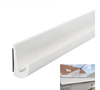 Inscrip Canaletas de lluvia RV en forma de J, canalones de lluvia, techo en forma de J, autoadhesivo, PVC en forma de J, canalón de lluvia para vehículo, camión, autocaravana, barco, coche, furgoneta