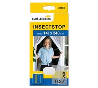 Schellenberg 20503 Mosquitera balcón y Puerta de terraza, Dimensiones: 140 x 240 cm, Blanco, Montaje fácil sin taladrar, In orrea de fijación y Pesos