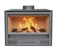 Insert de leña 700 PB (L x An x Al: 46 x 70 x 55 cm, 12,1 kW, Negro)