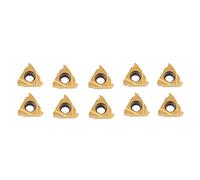 Insertos de carburo 10pcs | Componentes de corte de herramienta de giro de torno de CNC para piezas de acero y acero de acero inoxidable | 11IR A60 Modelo con caja de