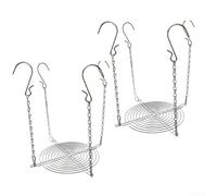 Insertos de maceta ajustables con 4 ganchos, altura ajustable de 7,6 a 26 cm para interior y exterior, soporte estable para plantas para jardín, terraza y balcón (2 unidades)