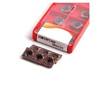 Insertos de torneado de carburo CCMT060204 CCMT060202 CCMT09T308 CCMT120404 Herramienta de torneado de placa de perforación interna - 10 piezas ( Size : CCMT120404 GD6225 , Color : 10 pcs (1 box) )