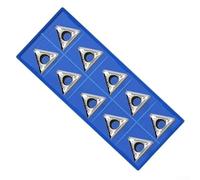 Insertos de torneado de carburo cementado 10pcs Modelo TCGT110204 AK N01 Adecuado para tareas de torneado de aleación de aluminio de carga media a alta