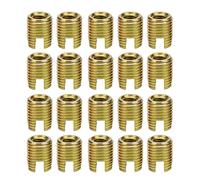 Insertos roscados,Akozon 20pcs 302 Acero al Carbono Kit de reparación de tornillos con inserto de rosca autorroscante (interno M10* 1,5 externo M14*1,5: 18mm)