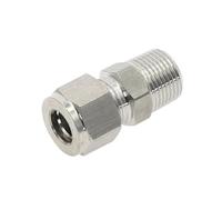 Instalación de tuberías masculina del NPT del conector de la compresión de la virola doble SS304
