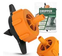 Instalguru 10x Gotero Autocompensante Emisor 2l/h 3/4 mm Riego Jardín Microirrigación Sistema Goteo Micro-Drip Regulador Presión Huerto Plantas Exterior Boquilla Riego Precisión