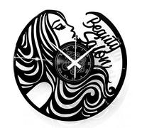 Instant Karma Clocks - Reloj de Pared de Vinilo, Idea de Regalo, Vintage, Hecho a Mano, peluquería, barbería, Tienda de Belleza, salón