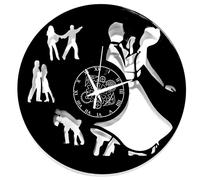 Instant Karma Clocks | Reloj de Pared Temático de Baile de Salón con Parejas Bailando | Silencioso sin tictac | Decoración Original para Escuelas de Danza y Amantes del Baile