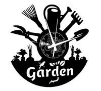Instant Karma Clocks | Reloj de Pared Temático de Jardinería con Herramientas y Plantas | Silencioso sin tictac | Decoración Original para Amantes del Jardín