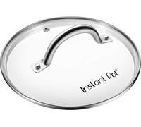 Instant Pot - Tapa de vidrio templado para adaptarse a ollas de presión eléctrica de 5 a 6 litros Tapa de cristal 6 litros Tempered Glass With Stainless Steel Rim and Handle