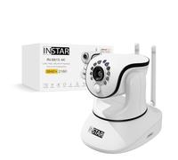 INSTAR IN-8815 4K Cámara interior blanca, WiFi/LAN/PoE, cámara IP controlable, HomeKit Secure Video, reconocimiento de personas AI, visión nocturna por infrarrojos, audio bidireccional, alarma I/O