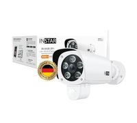 INSTAR IN-9408 2K+ Blanco - Cámara de vigilancia LAN/WiFi con Inteligencia Artificial - cámara Exterior - Wi-Fi de 2,4 GHz y 5 GHz - WPA3 - HomeKit - PIR - detección de Movimiento - ONVIF - RTSP