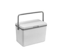 Insulated Ice Bucket, Enfriador Aislado portátil de 3L con asa, Cubo de Hielo for Picnic, Barbacoa, Camping, chupar Rueda,for Camping(White)