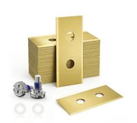 Intckwan 36 Cuchillas de Repuesto para Mammotion Luba, Luba 2, Luba 3, Yuka, Luba Mini & Yuka Mini, 0,9 mm Acero Inoxidable Recubiertas de Titanio, con Tornillos, Arandelas, Caja de Almacenamiento