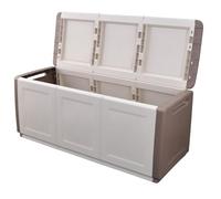 INTEC - Caja de almacenamiento 330L Beige/Taupe 138 x 53 x 57 cm asas de transporte polipropileno