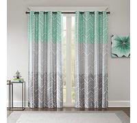 Intelligent Design Comforter Set_Window Curtain Panels Juego de edredón Cortina, Panel de Ventana Aqua, 84" x 50"
