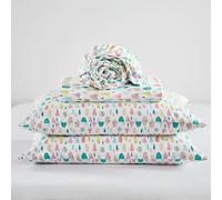 Intelligent Design Juego de sábanas de Franela de algodón 100% Suave, Transpirable, con Estampado Festivo y Adorable, sábana de Bolsillo Profundo para colchones de hasta 14 Pulgadas, tamaño