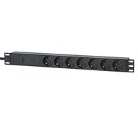 Intellinet 7-Outlet Power Strip with 2m Cable and Surge Protection