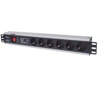 Intellinet 713962 unidad de distribución de energía (PDU) 6 salidas AC 1.5U Negro
