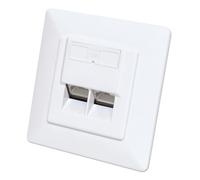 Intellinet 771917 toma de corriente 2 x rj-45 blanco