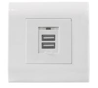Intellinet 772211 toma de corriente USB A Blanco