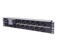 Intellinet Unidad de distribución de energía (PDU) 714051 – 15 salidas AC, 2U, aluminio, 3 m, negro