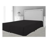 Intemporel Faldón de Cama Microfibra, Poliéster, Negro, 180 x 200 cm