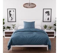 Intemporel Set Funda nórdica de Microfibra Lavada 140x200 cm Boheme Pato Azul