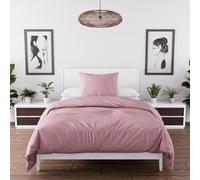 Intemporel Set Funda nórdica de Microfibra Lavada 140x200 cm Boheme Rosa Viejo
