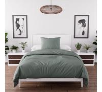 Intemporel Set Funda nórdica de Microfibra Lavada 140x200 cm Boheme Verde Caqui