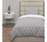 Intemporel Soleil d'ocre, Juego de Funda para edredón 3D Microfibra 140 x 200 cm Anya Gris