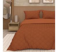 Intemporel Soleil d'ocre, Juego de Funda para edredón 3D Microfibra 240 x 220 cm Gaia Terra