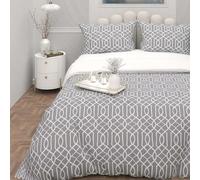 Intemporel Soleil d'ocre, Juego de Funda para edredón 3D Microfibra 260 x 240 cm Anya Gris