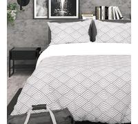 Intemporel Soleil d'ocre, Juego de Funda para edredón 3D Microfibra 260 x 240 cm Laya Gris