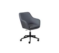 Inter Link - Silla giratoria - Silla de oficina - Despacho - Asiento tipo cubo - Altura regulable - Ruedas de seguridad - Workrelaxed - Hasta 100 Kg aprox. - Gris