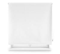 INTERBLIND | Estor Enrollable Opaco Liso Premium - Tamaño 140x175 cm Ancho por Alto - Medida Tela 137x170 cm - Térmico Crudo - Aislamiento Luz, Frío y Calor
