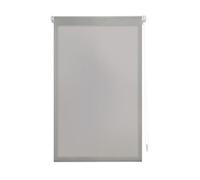 INTERBLIND | Estor Premium Enrollable EasyFix Translúcido Liso 52x180 cm (Ancho por Alto) - Estor Premium Montaje SIN Herramientas Medida Tela 49x175 cm - Estor Enrollable SIN TALADRAR Color Plata