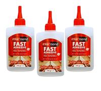 Interbond Pegamento instantáneo extrafuerte, 100 g, 3 unidades, pegamento para tela, pegamento de montaje y adhesivo cerámico, pegamento universal para